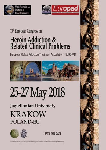 The 13th European Opiate Addiction Treatment Association (EUROPAD) conference will be held in Krakow, Poland on May 25-27, 2018.
